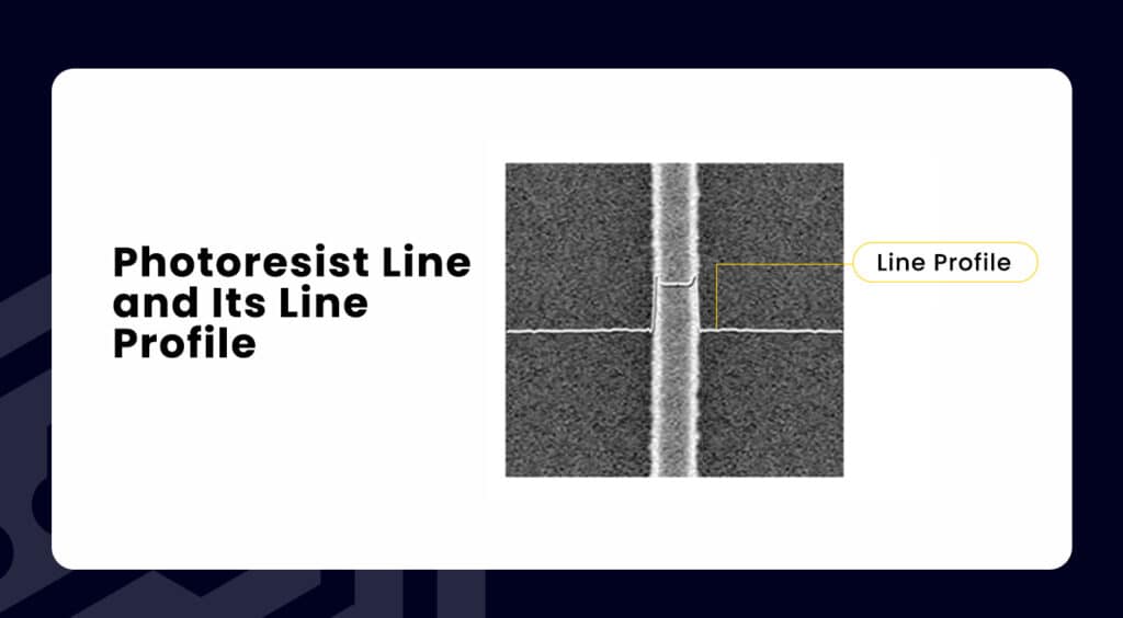 Image Of Photoresist Line And Its Line Profile